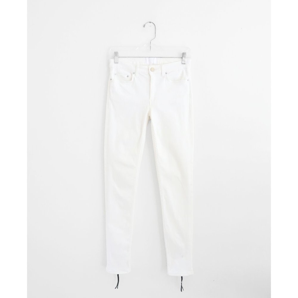 Acne Studios White Stretch Crop Skinny Skin 5 Pistol Jeans size 28 x 34